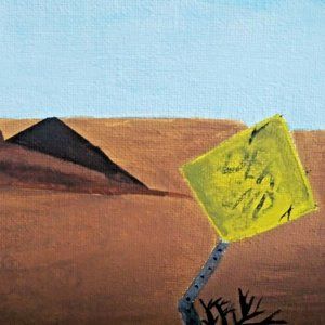 8" X 10" Original Acrylic Painting Canvas Desert